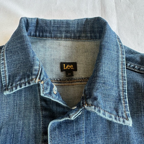 Vintage Lee Blue Jean Jacket No 3081176 Size 2X - Picture 8 of 9